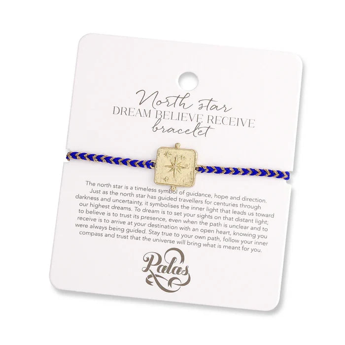 Palas North star 'dream believe receive' bracelet