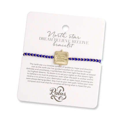Palas North star 'dream believe receive' bracelet