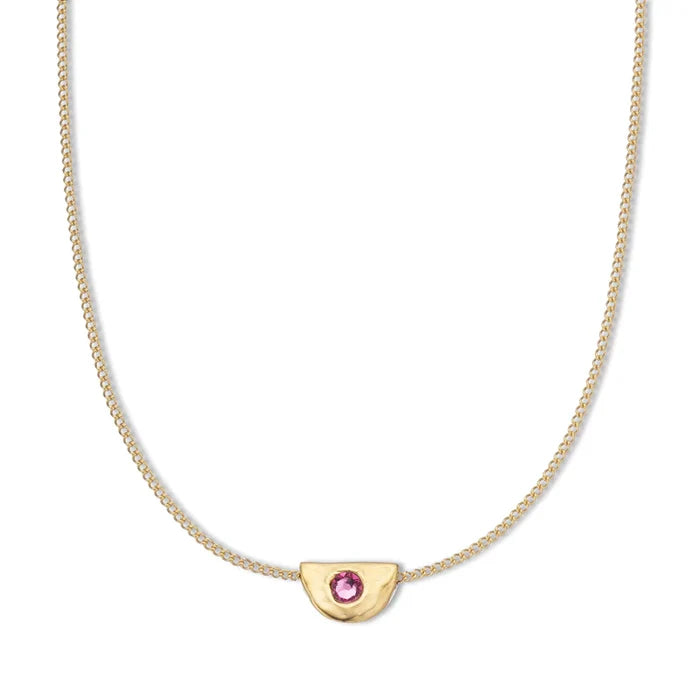 Palas October Pink Tourmaline Birthstone Necklace