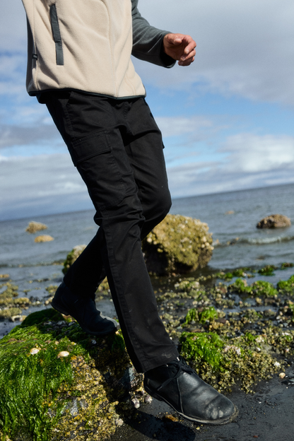 Pantalón Greco Orgánico Negro Hombre