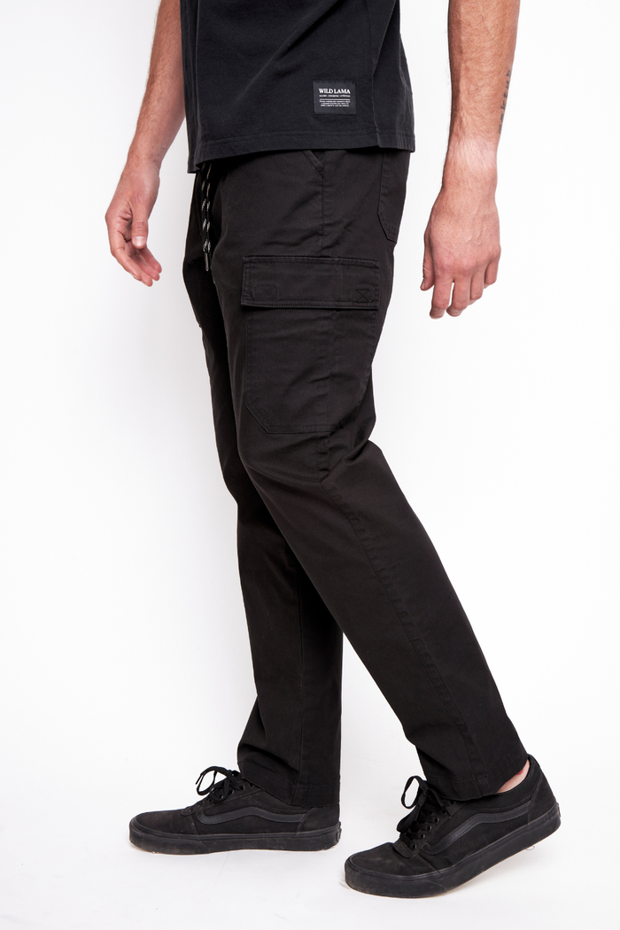 Pantalón Greco Orgánico Negro Hombre