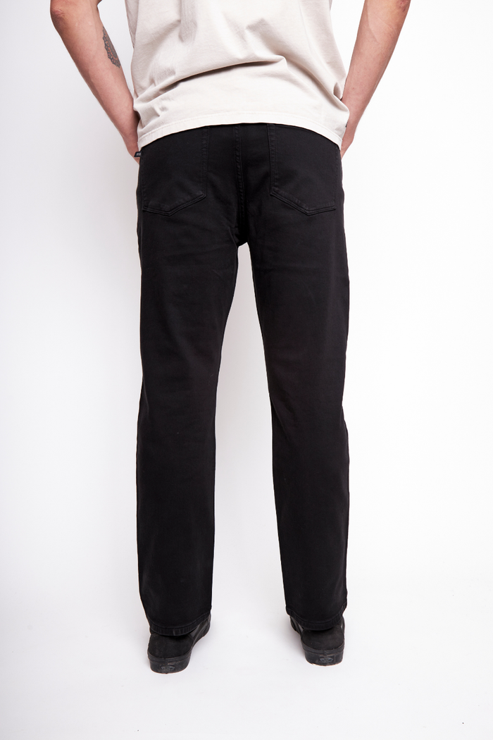 Pantalón Lanz Orgánico Negro Hombre