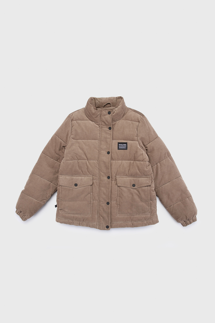 Parka Chic Puffa Orgánica Beige Mujer