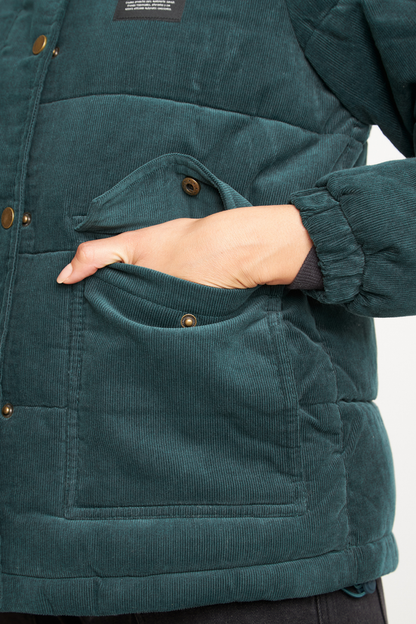 Parka Chic Puffa Orgánica Petróleo Mujer