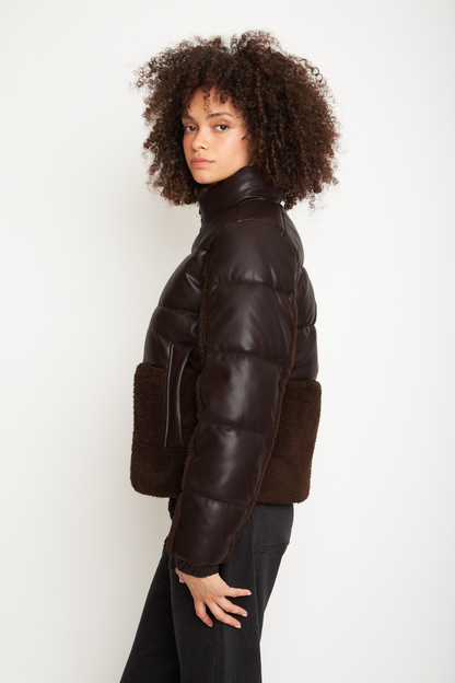 Parka Tala Reciclada Café Mujer