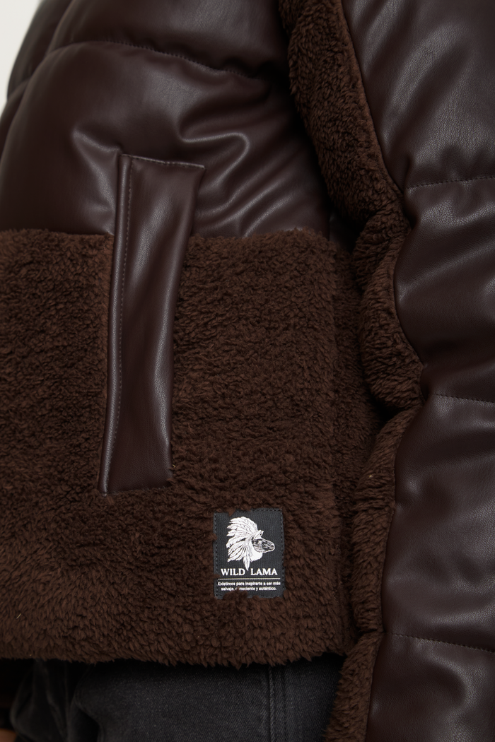Parka Tala Reciclada Café Mujer