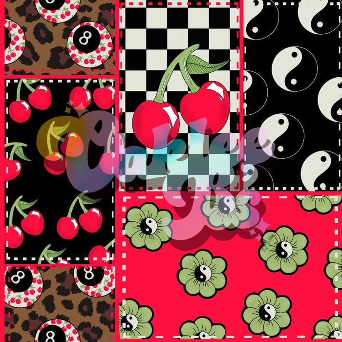 Patchwork Cherries Made to Order Single Items