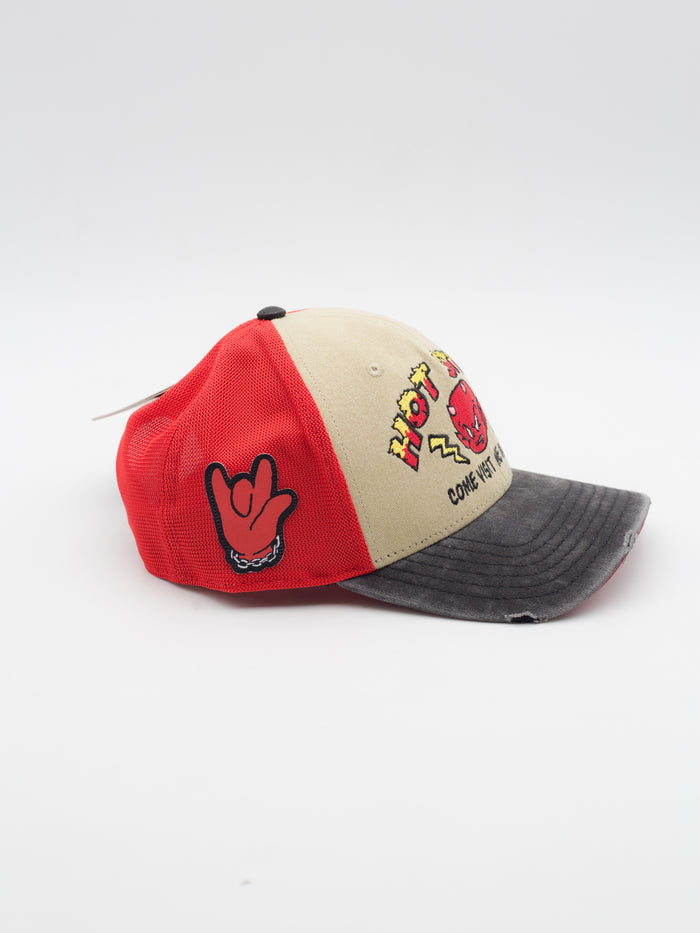 PCS/HELL Hot Stuff Trucker Beige/Red/Grey
