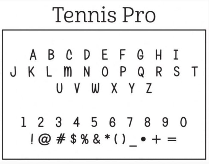 Personalized Stamper- Tennis
