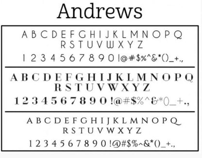 Personalized Stamper: Andrews Design