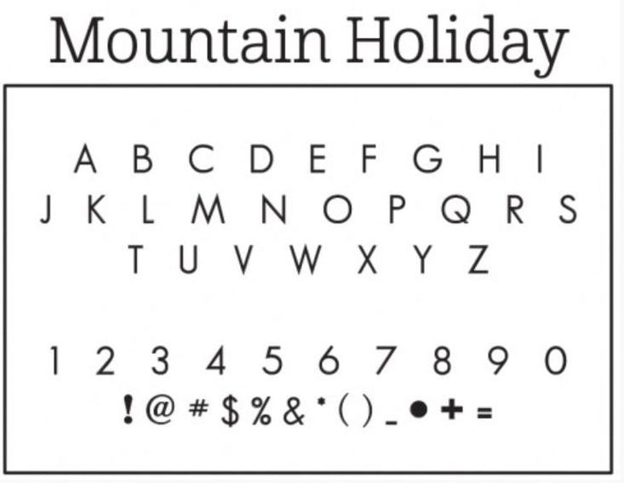 Personalized Stamper-Mountains