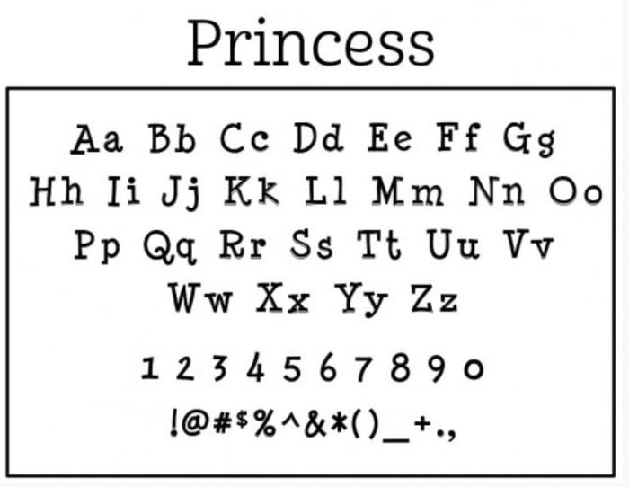 Personalized Stamper-Princess