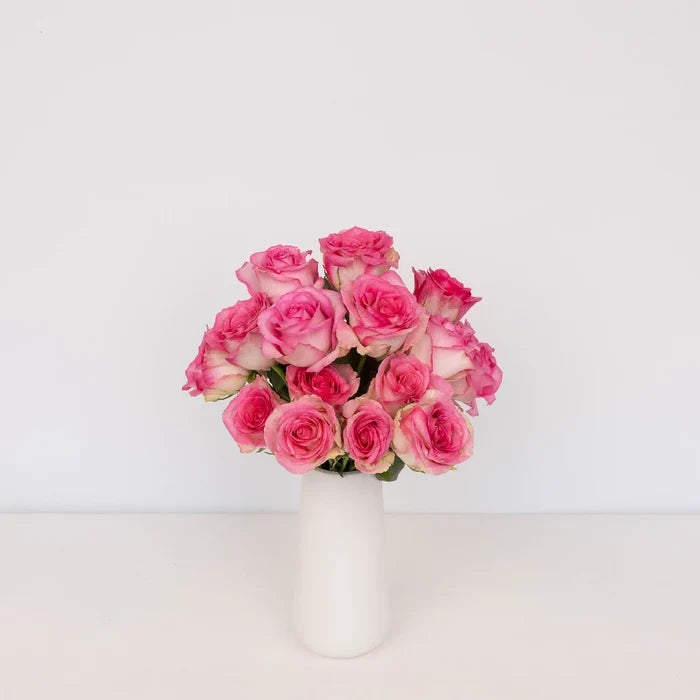 Pink Mothers Day Rose Special Vase - Image