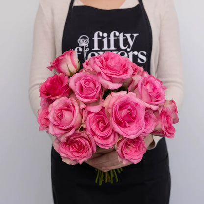 Pink Mothers Day Rose Special Apron - Image