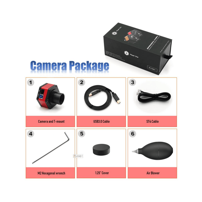 Player One Neptune-M USB3.0 Mono Camera (NEPTUNE-M) - Astronomy Plus