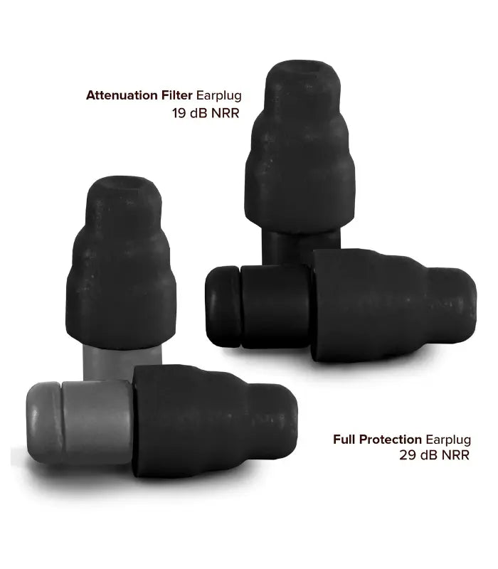 Plugfones Dynamics Hi-Fidelity Earplugs from Sleep and Sound shown with full accessory kit designed for premium sound clarity and hearing protection
