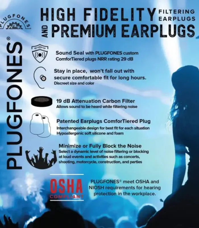 Plugfones Dynamics Hi Fidelity Earplugs (8)