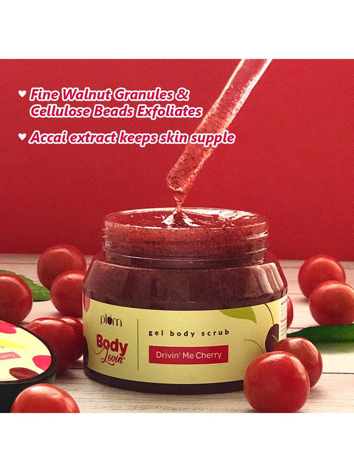 Plum Body Lovin' Drivin' Me Cherry Body Scrub 200g