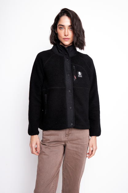 Polar Gael Reciclado Negro Mujer