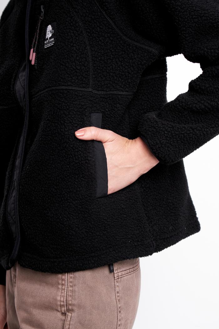 Polar Gael Reciclado Negro Mujer