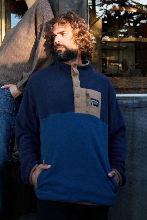 Polar Lava Reciclado Color Block Azul Hombre
