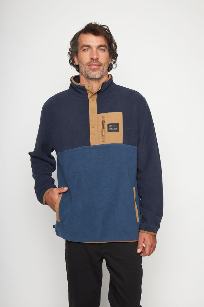 Polar Lava Reciclado Color Block Azul Hombre