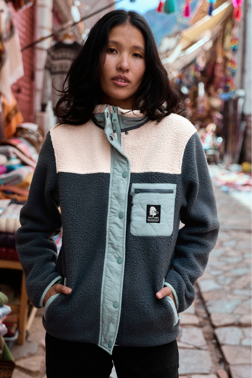 Polar Tambo Reciclado Azul Mujer