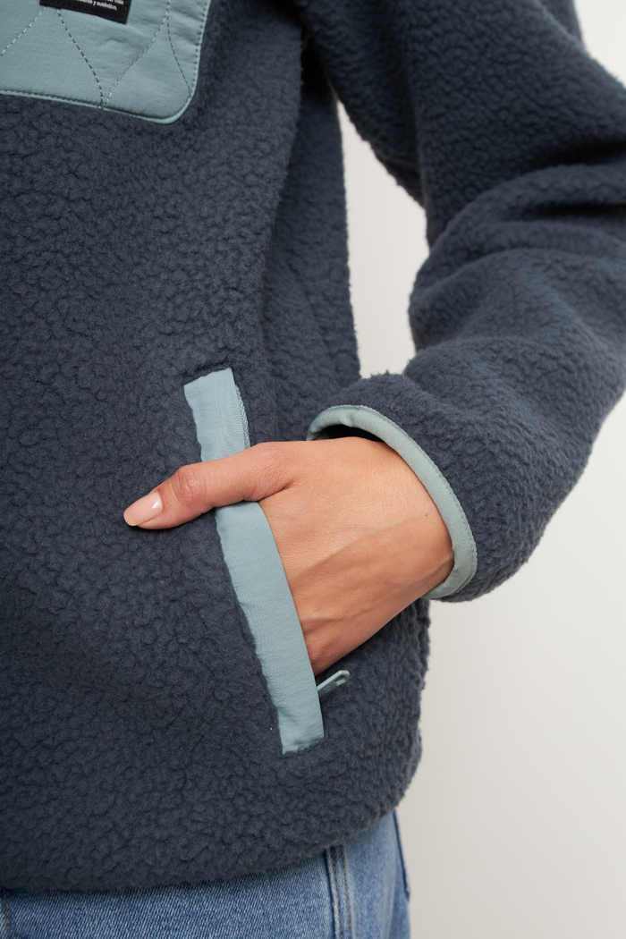 Polar Tambo Reciclado Azul Mujer