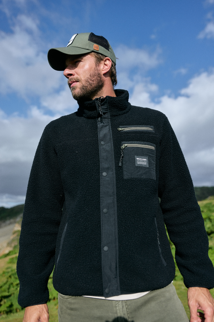 Polar Tambo Reciclado Negro Hombre