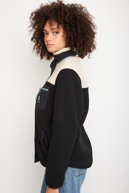 Polar Tambo Reciclado Negro Mujer