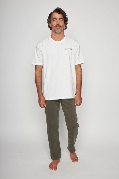 Polera Alerce Milenario Orgánica Blanca Hombre