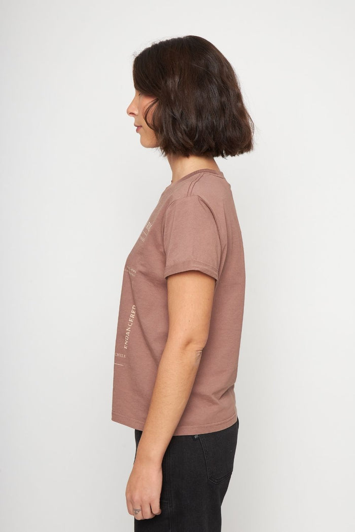 Polera Alerce Milenario Orgánica Rosada Mujer