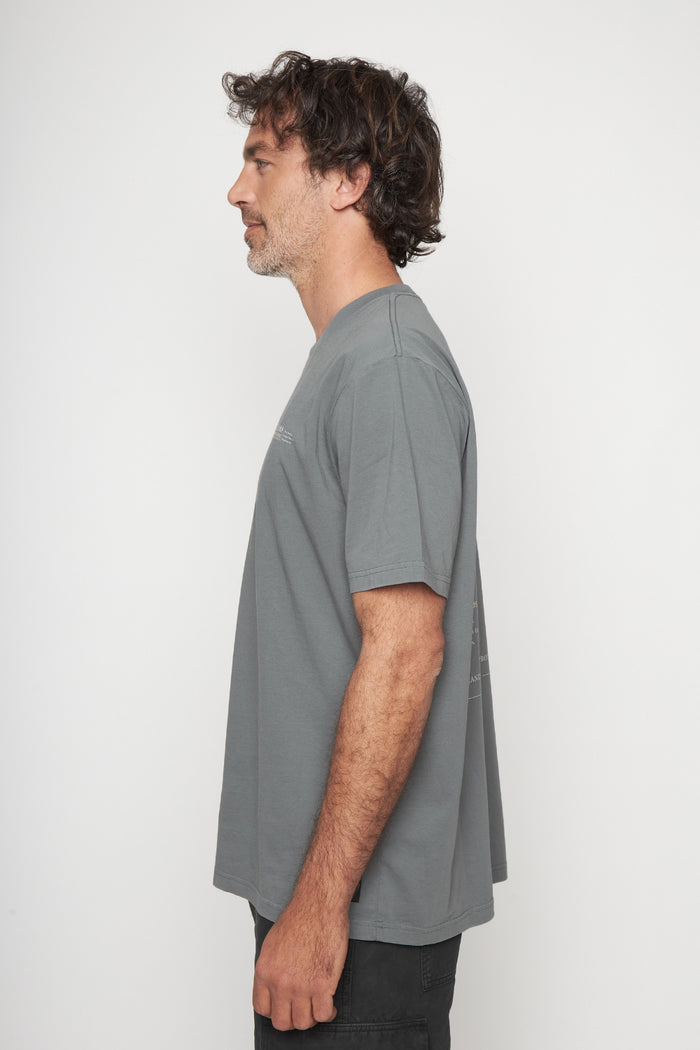 Polera Alerce Milenario Orgánica Verde Hombre