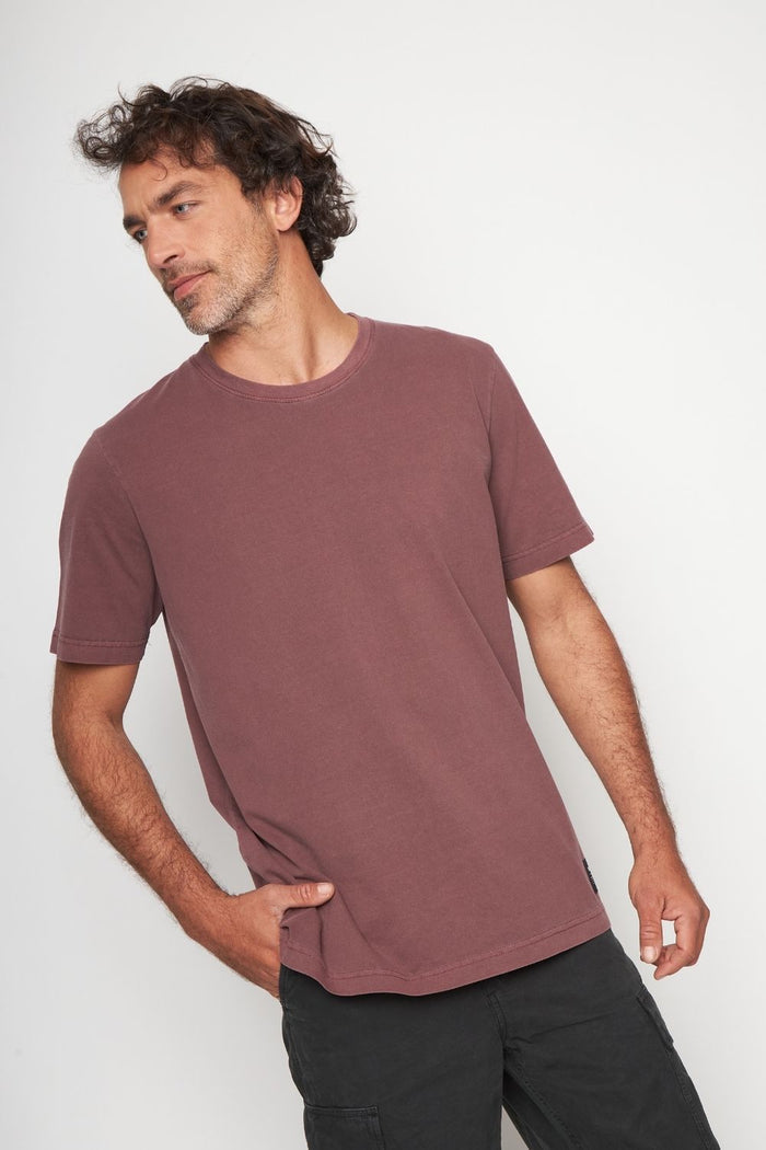 Polera Bat Orgánica Burdeo Hombre
