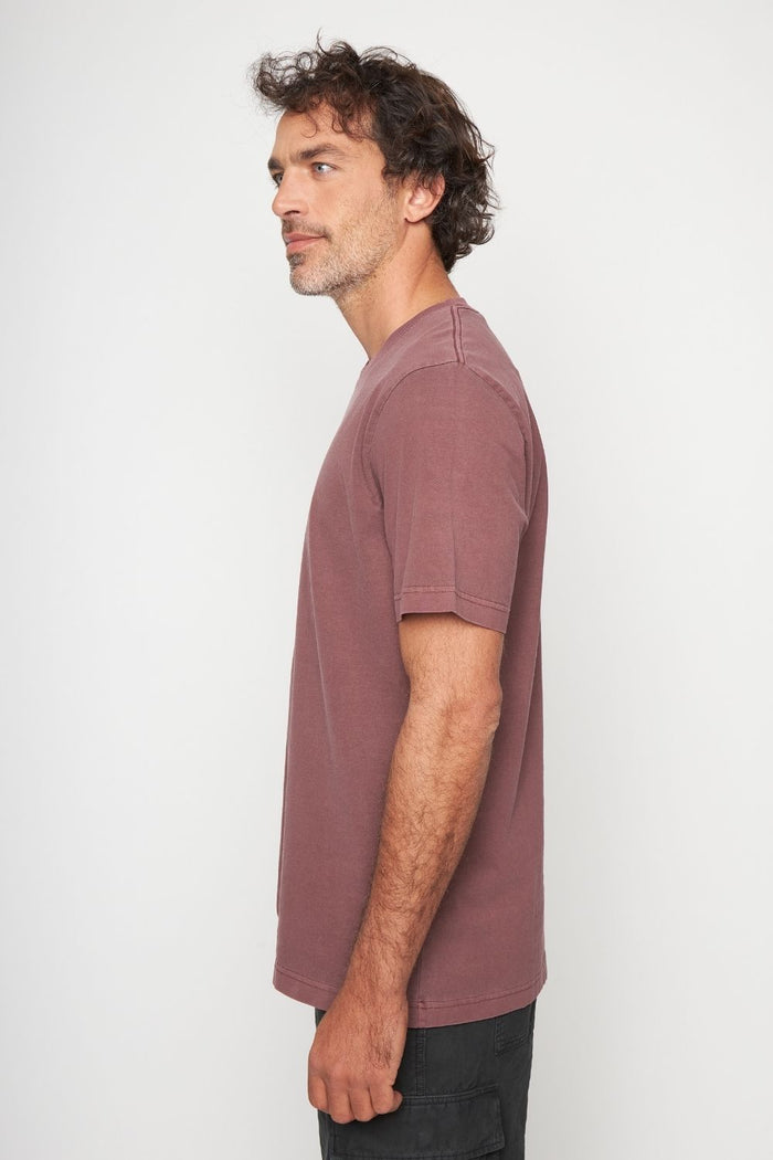 Polera Bat Orgánica Burdeo Hombre