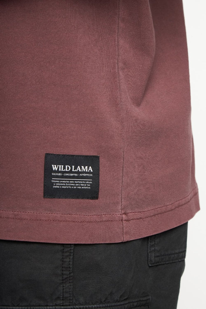 Polera Bat Orgánica Burdeo Hombre