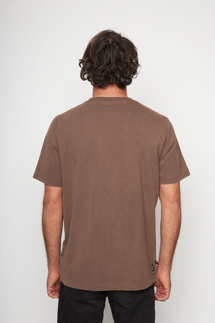 Polera Bat Orgánica Café Hombre