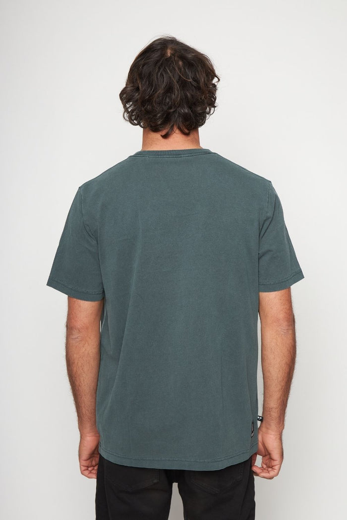 Polera Bat Orgánica Petróleo Hombre
