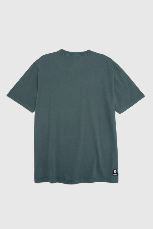 Polera Bat Orgánica Petróleo Hombre