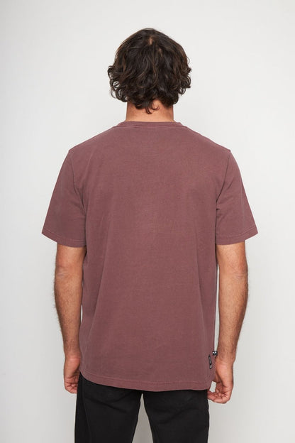 Polera Bat Parche Orgánica Burdeo Puma Hombre
