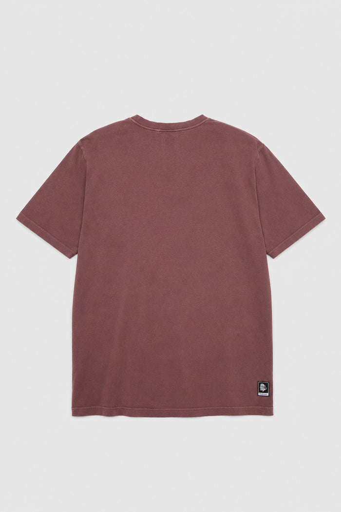 Polera Bat Parche Orgánica Burdeo Puma Hombre