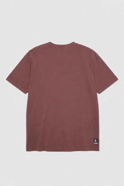 Polera Bat Parche Orgánica Burdeo Puma Hombre