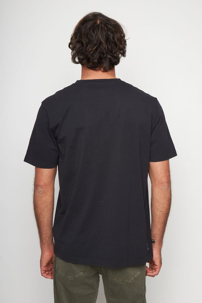 Polera Bat Parche Orgánica Negra Cóndor Hombre