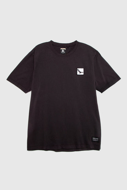 Polera Bat Parche Orgánica Negra Cóndor Hombre