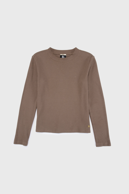 Polera Mambo Orgánica Café Mujer