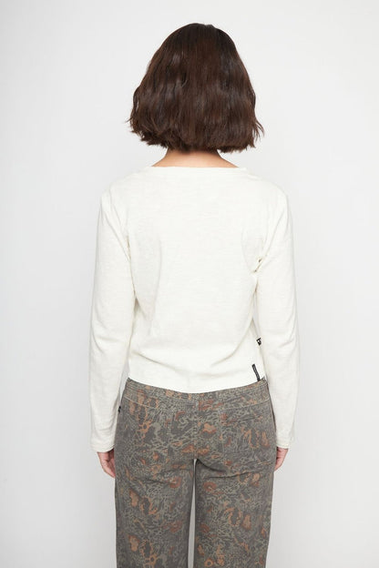 Polera Muri Orgánica Beige Mujer