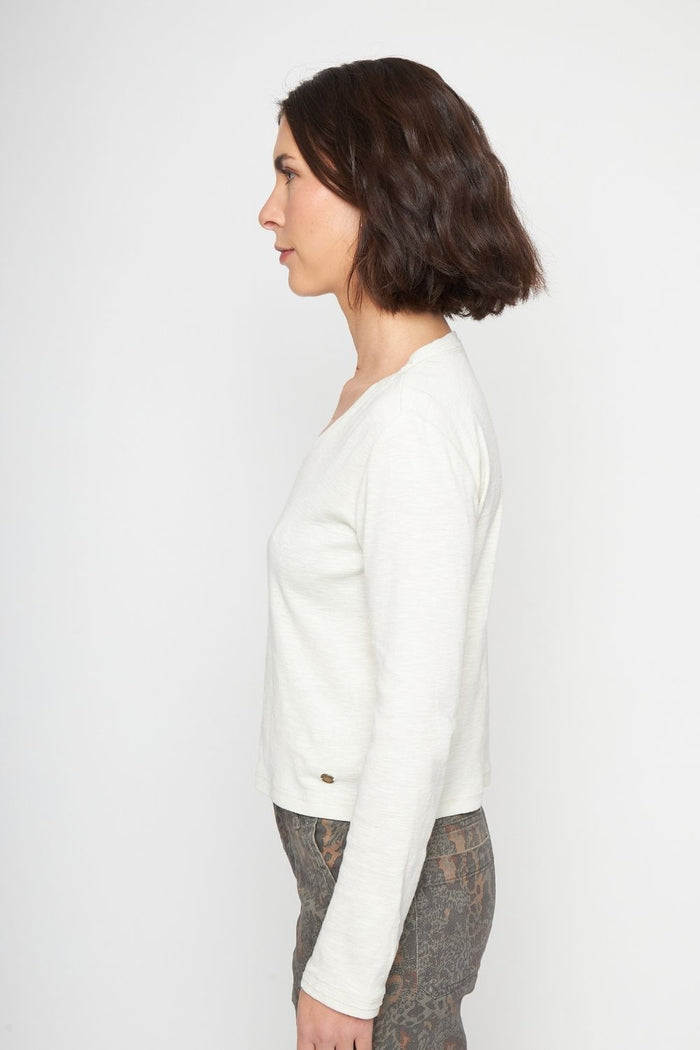 Polera Muri Orgánica Beige Mujer