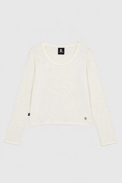Polera Muri Orgánica Beige Mujer