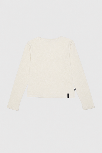 Polera Muri Orgánica Beige Mujer