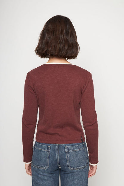 Polera Muri Orgánica Burdeo Mujer
